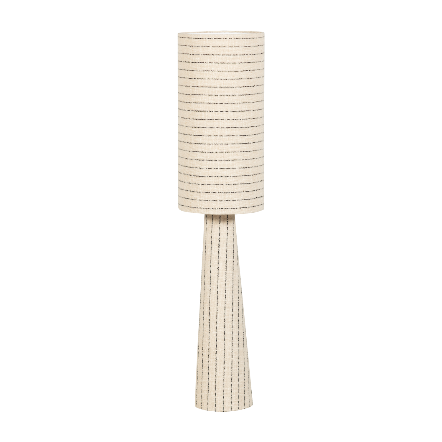 LOFT Cream Floor Lamp with Black Stripes