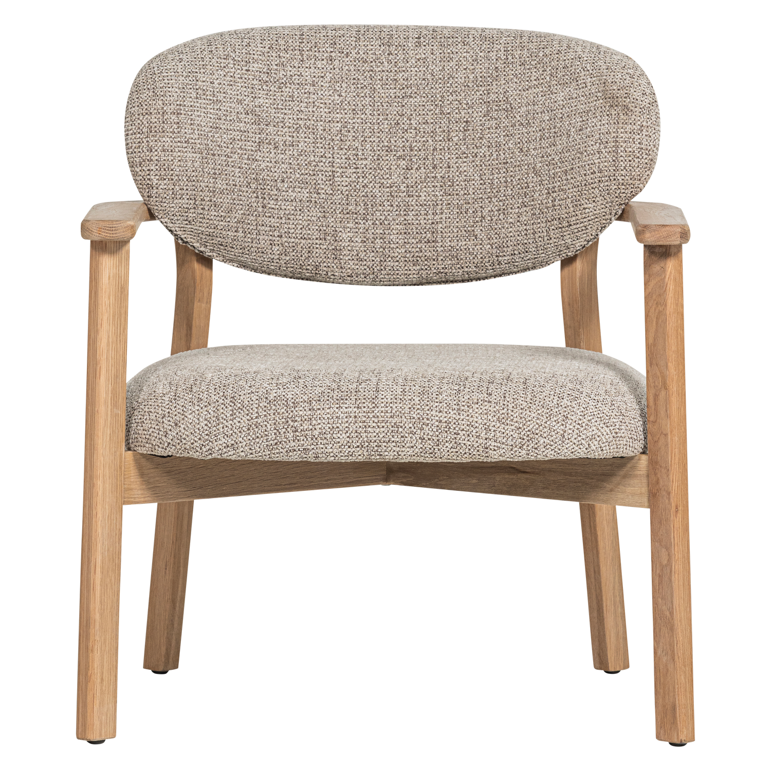 Sessel UDAR grau-beige mit Holzgestell