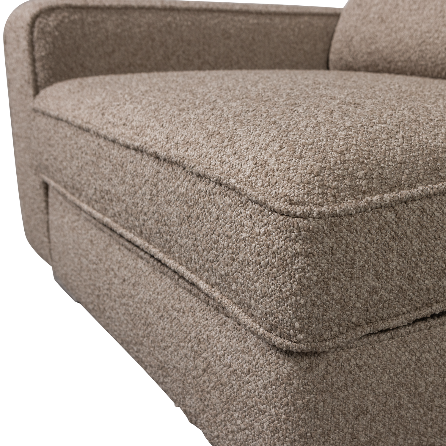 Sofa LAZY - Endmodul links beige Bouclé