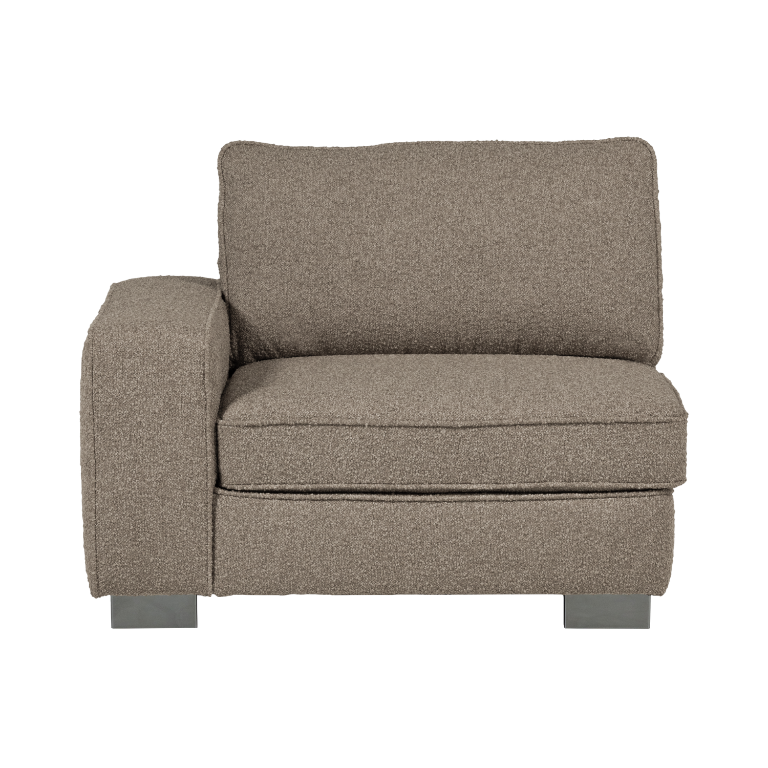 Sofa LAZY - Endmodul links beige Bouclé