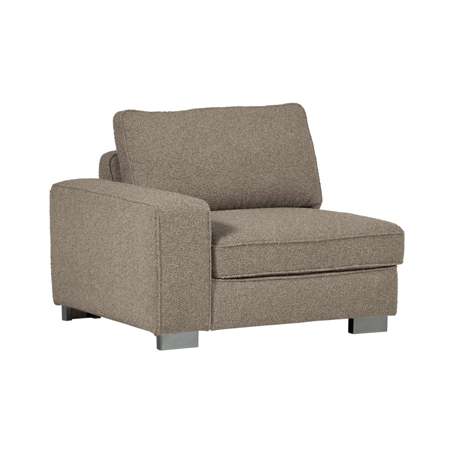 Sofa LAZY - Endmodul links beige Bouclé