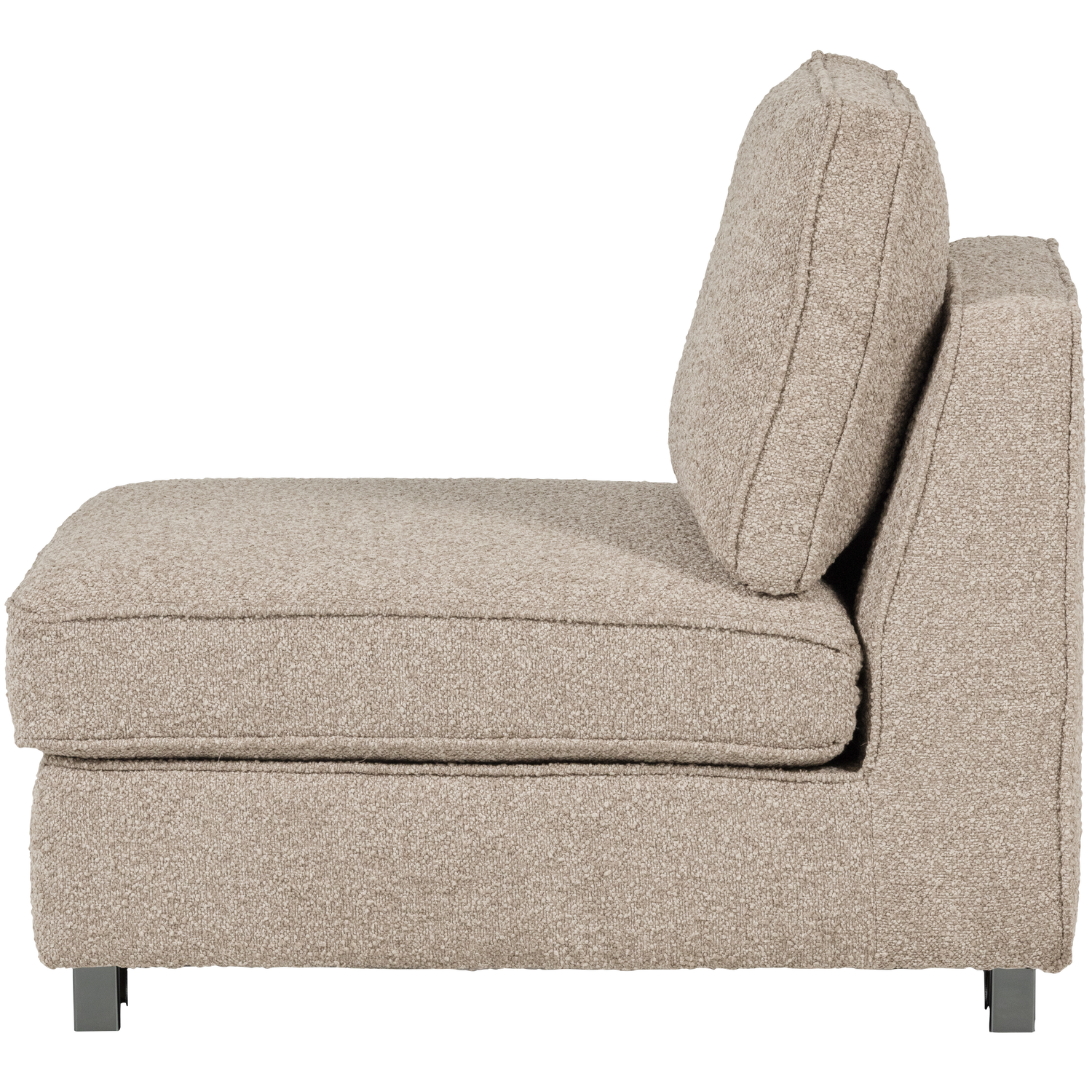 Sessel / Modul LAZY sandfarbener Bouclé