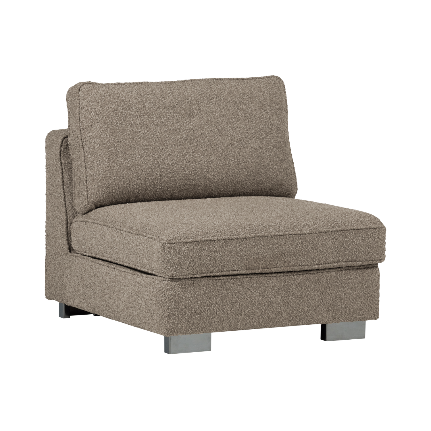 Sessel / Modul LAZY beige Bouclé