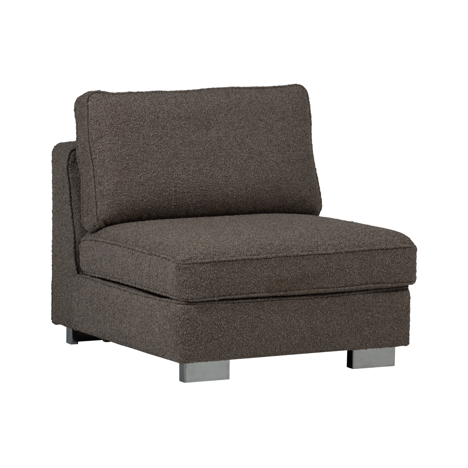 Lazy Armchair / Module in Anthracite Boucle