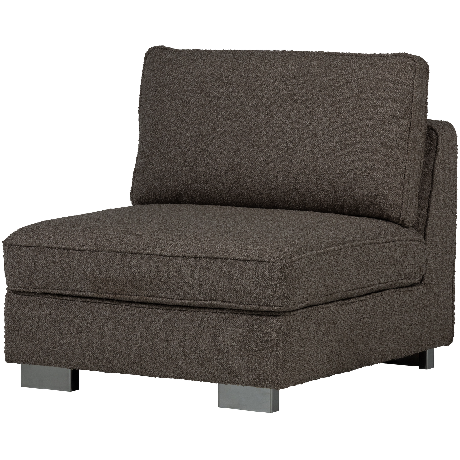 Lazy Armchair / Module in Anthracite Boucle