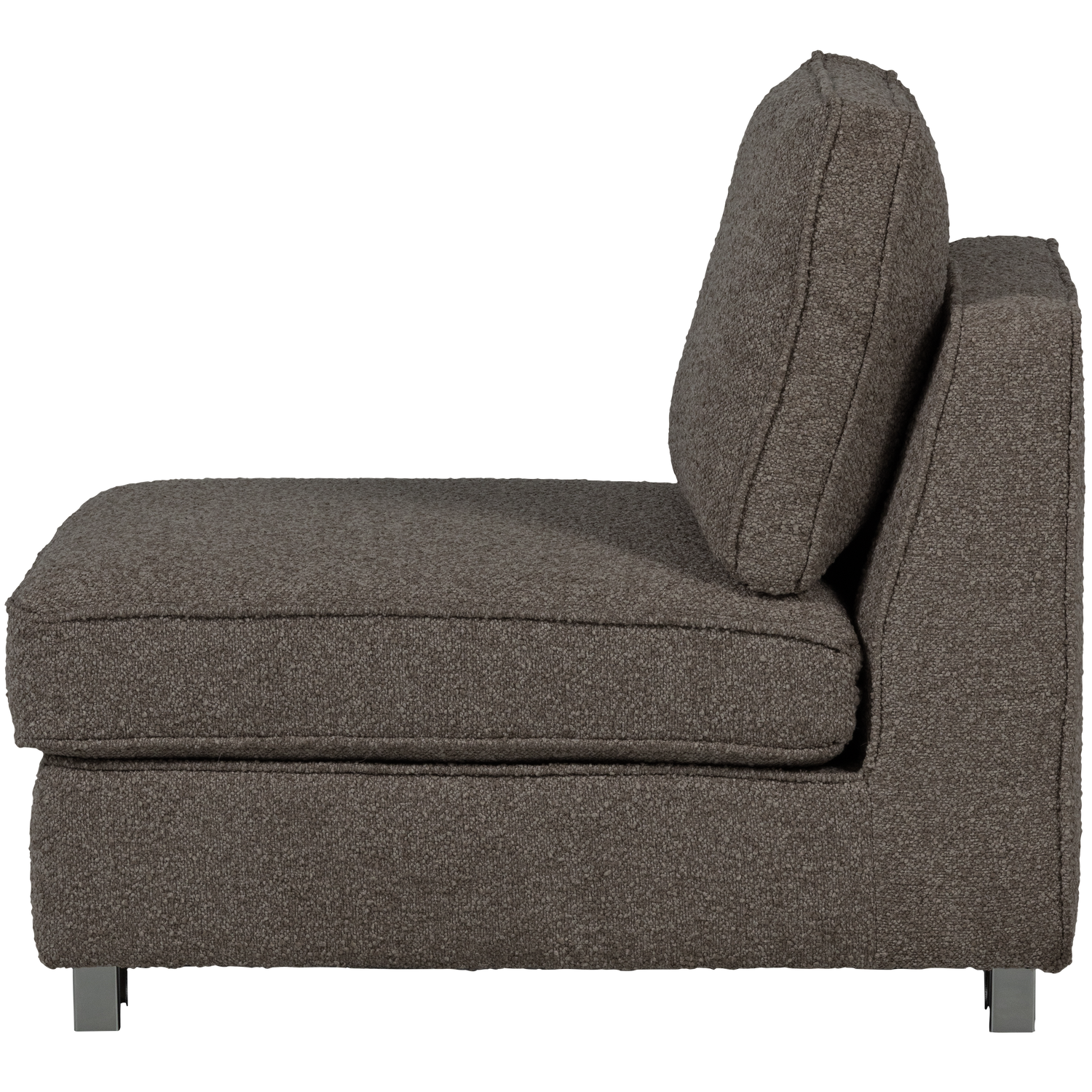 Lazy Armchair / Module in Anthracite Boucle