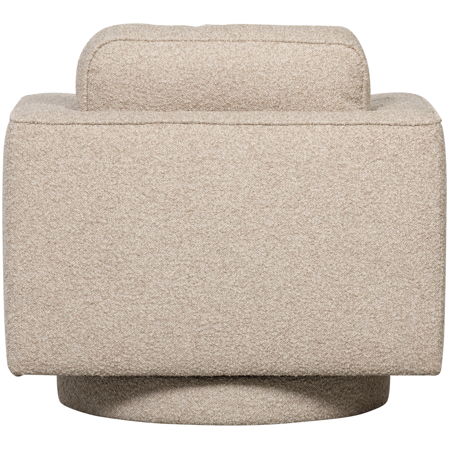 Drehstuhl LAZY sandfarbener Bouclé