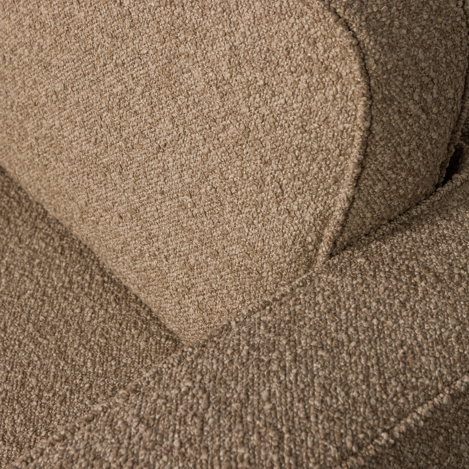 Drehstuhl LAZY braun Bouclé