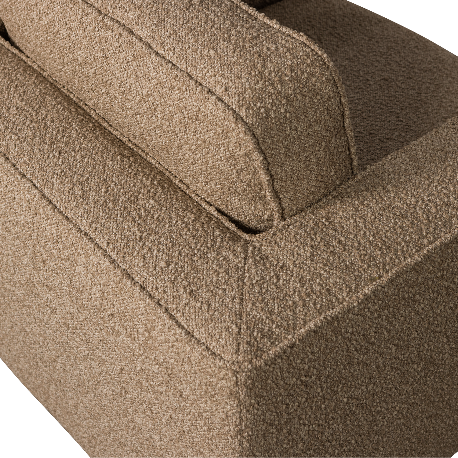 Drehstuhl LAZY braun Bouclé
