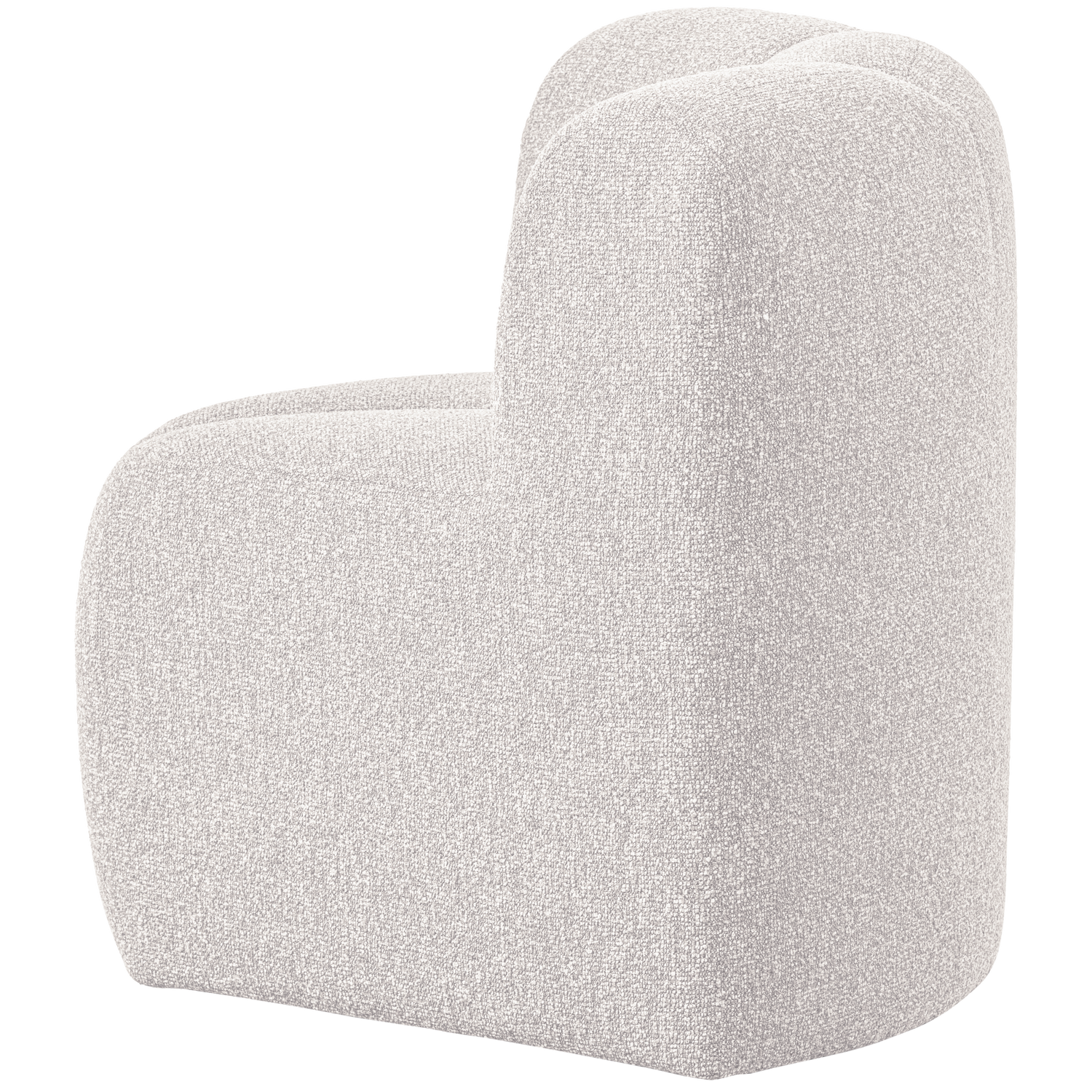 Sofa modułowa MOJO BENCH - element narożny ecru melanż boucle – Woood