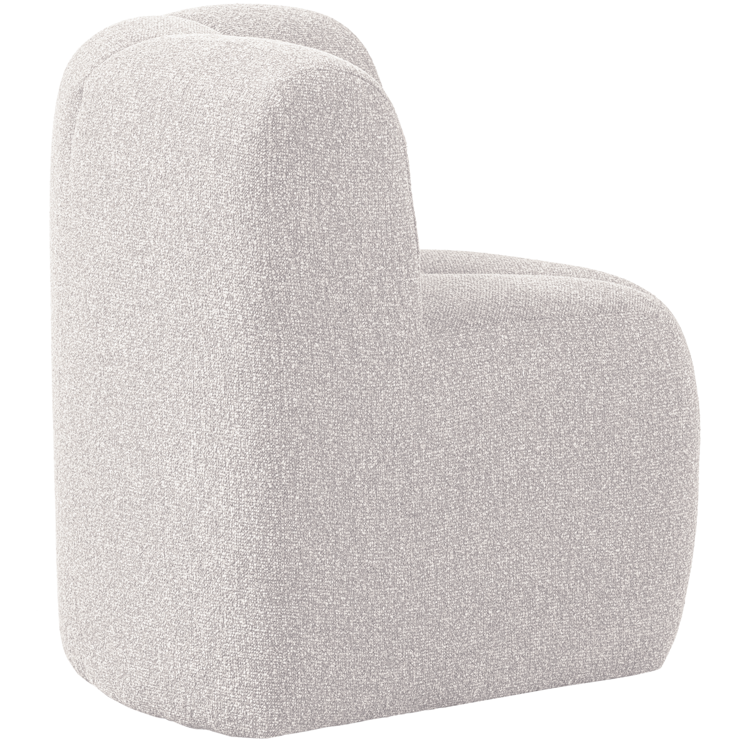 Sofa modułowa MOJO BENCH - element narożny ecru melanż boucle – Woood
