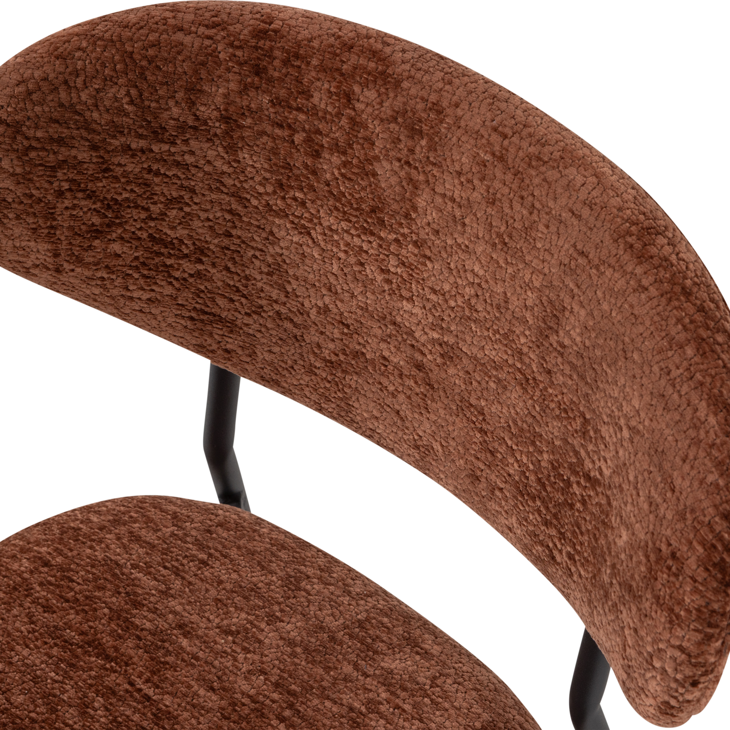 KJELD Chair in Brown Chenille