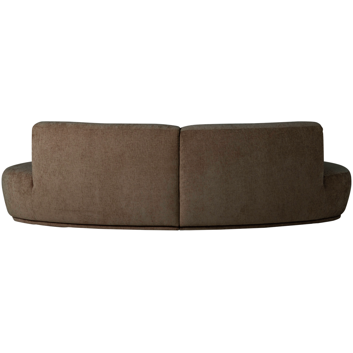 Sofa półokrągła 4-osobowa BATAVIER brązowy – Woood