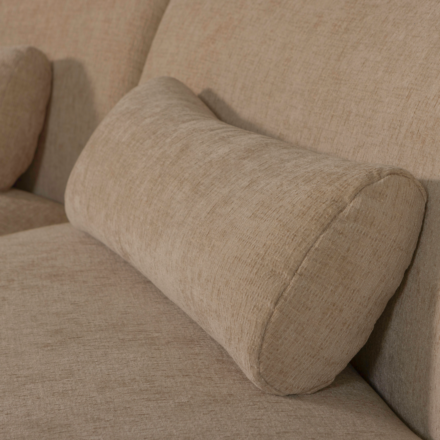 Sofa półokrągła 4-osobowa BATAVIER jasnobrązowy – Woood