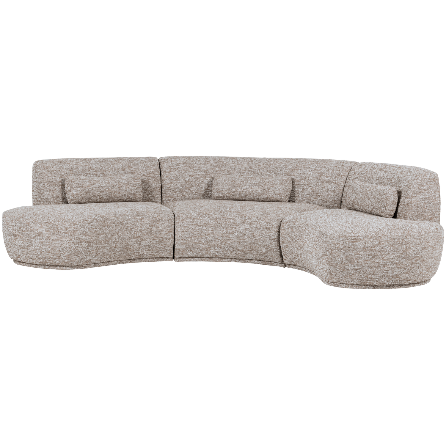 Batavier Sand Mélange Semi-Circular Sofa for 6