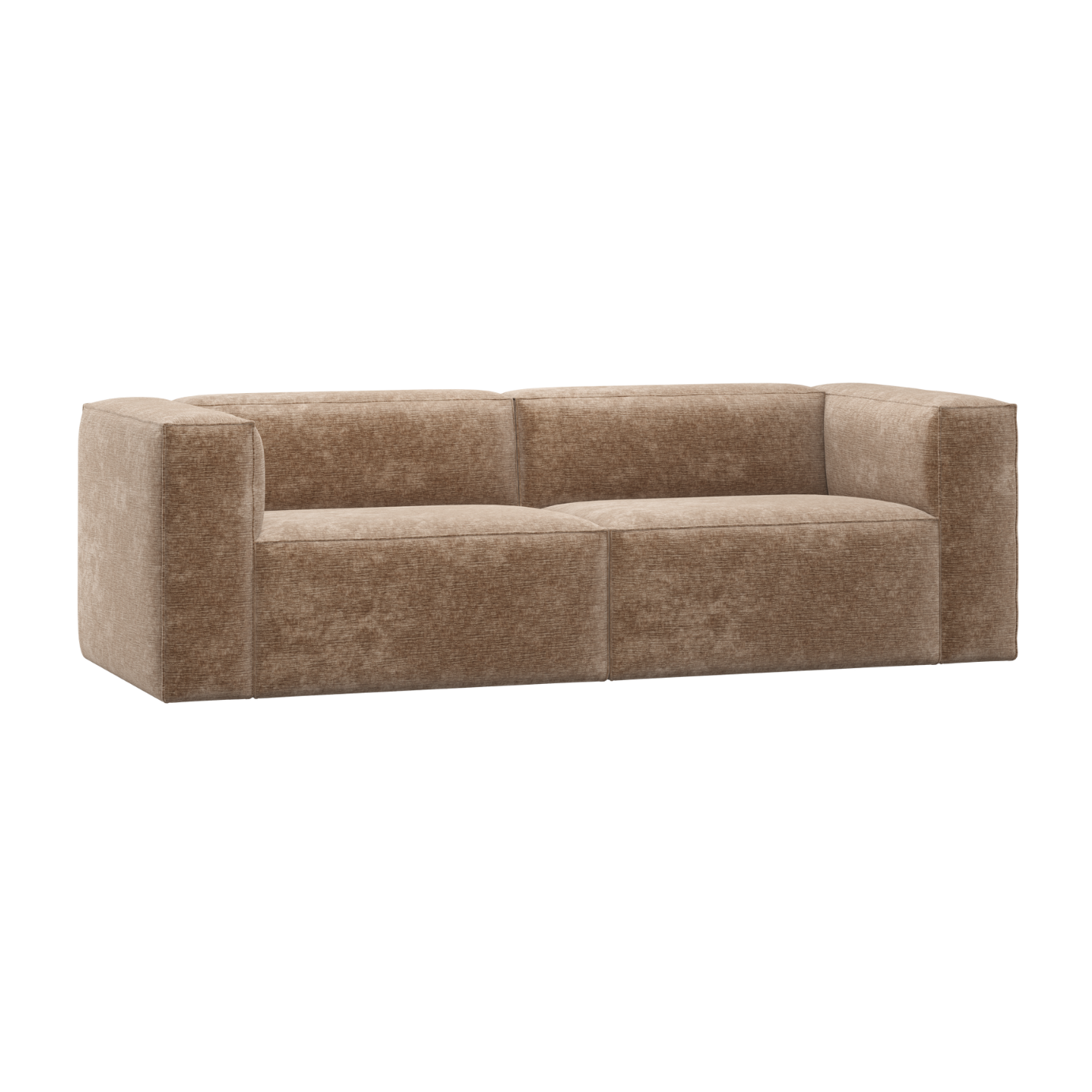 3.5-Seater Sofa BEAN Beige Chenille