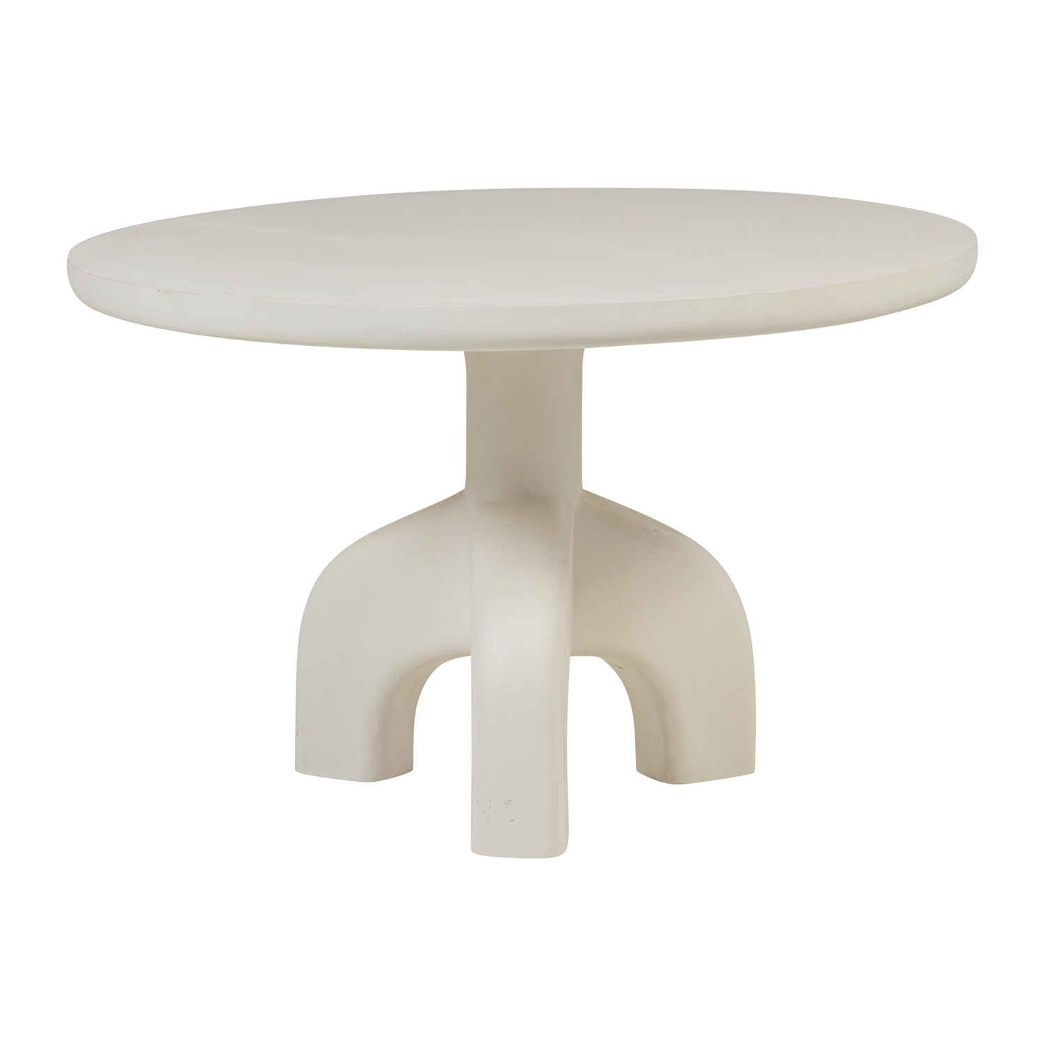 Runder Gartentisch LUNO in Creme