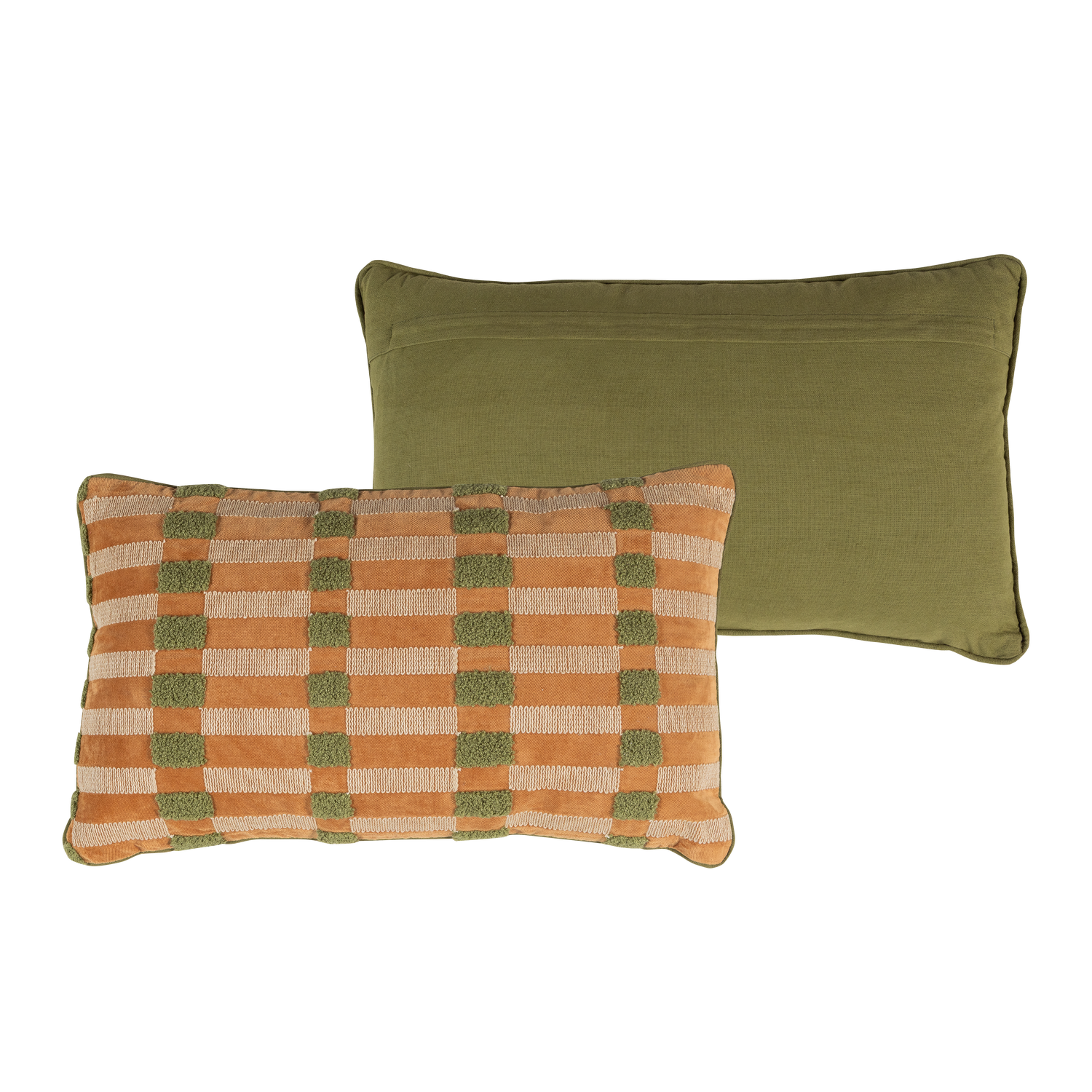 Kissen-Set VOLA grün mit orange