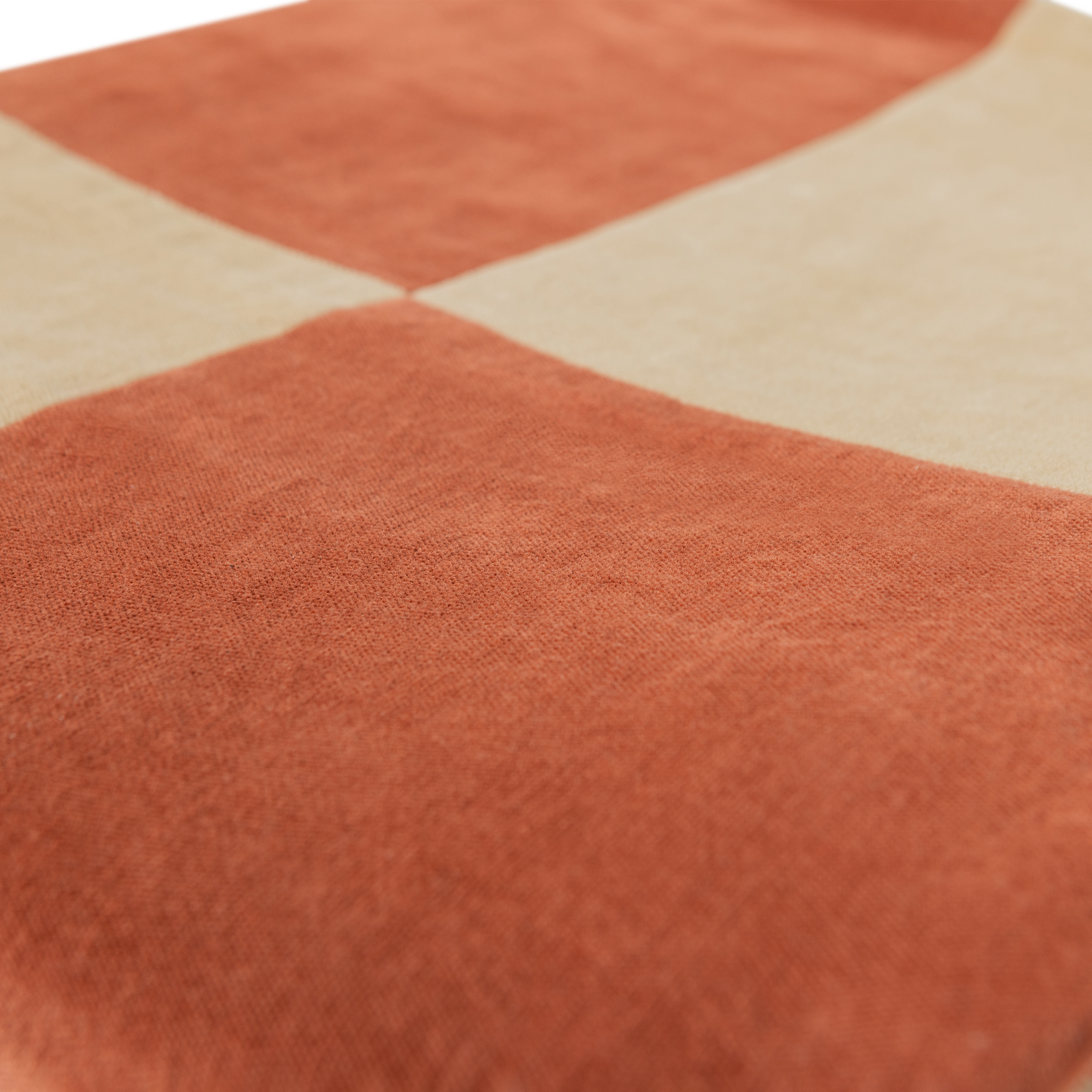 Pled ZENA beige mit rostbraunem Akzent