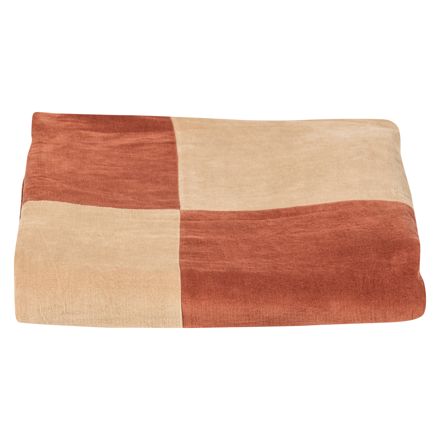 Pled ZENA beige mit rostbraunem Akzent