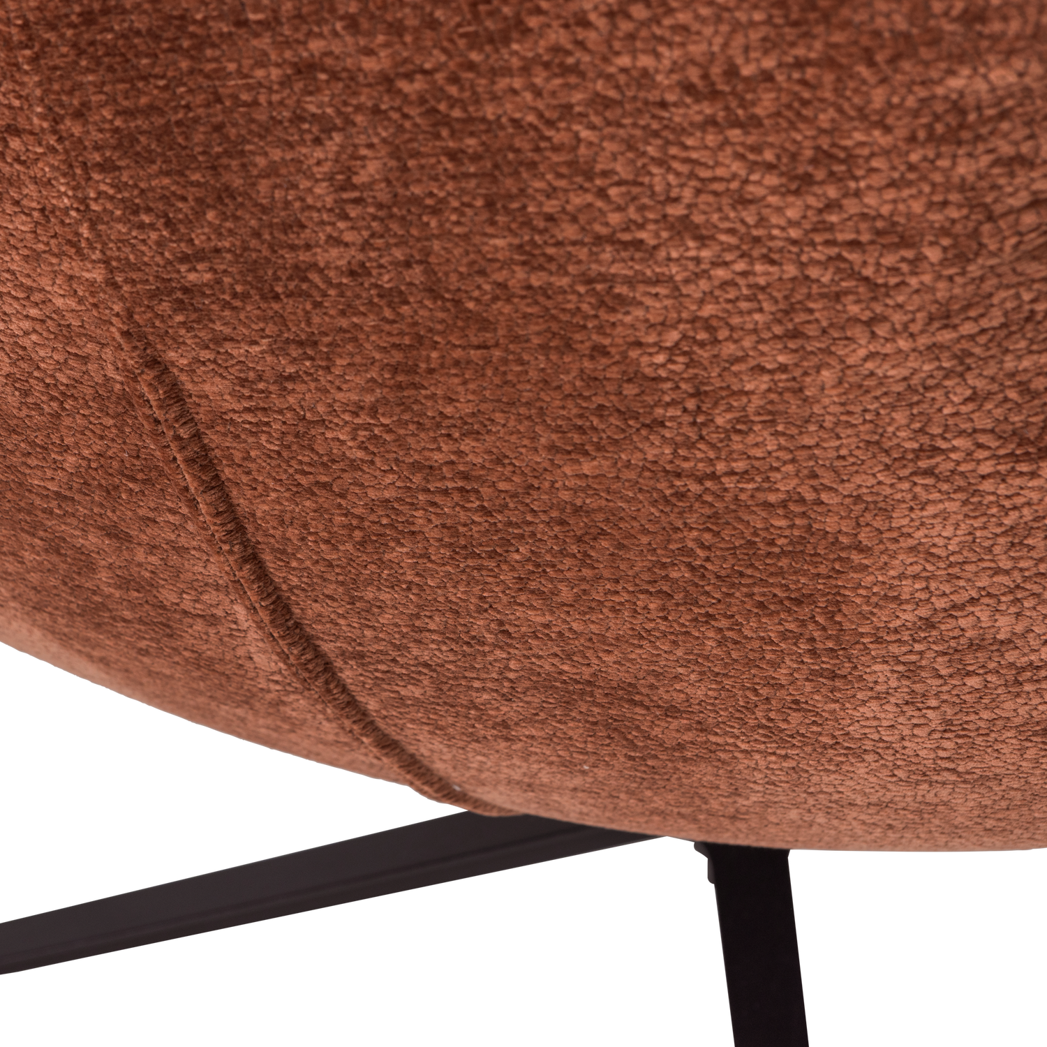 Drehstuhl MAUDI rostbraun Chenille