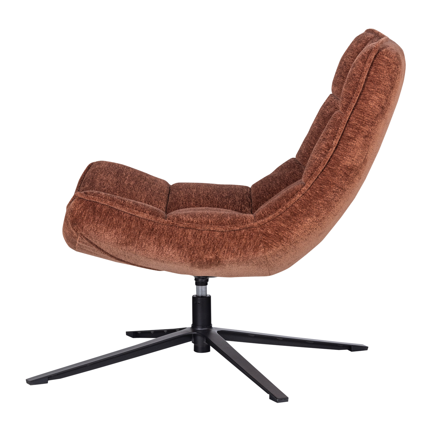 Drehstuhl MAUDI rostbraun Chenille