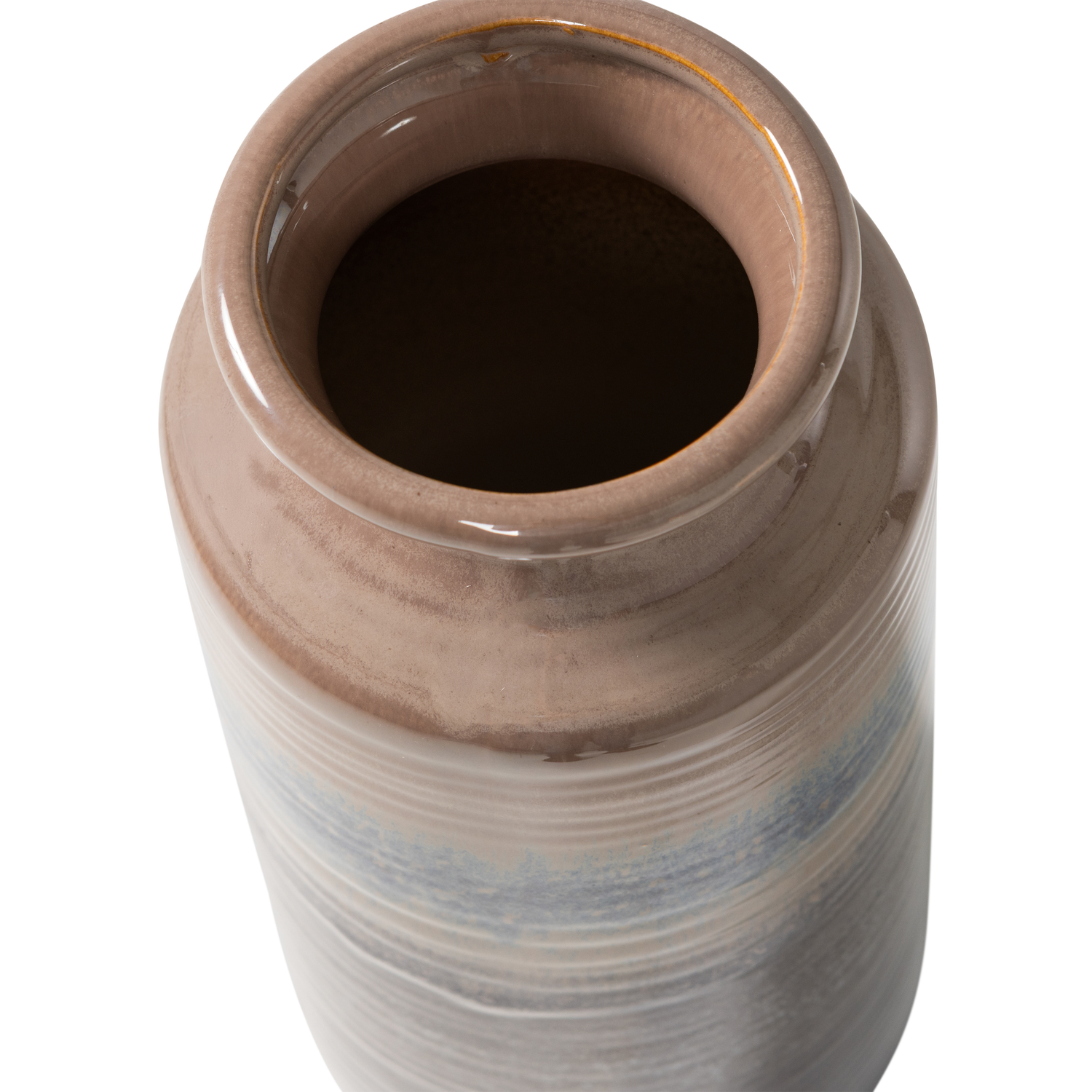 Vase DECENNIA beige mit Grau