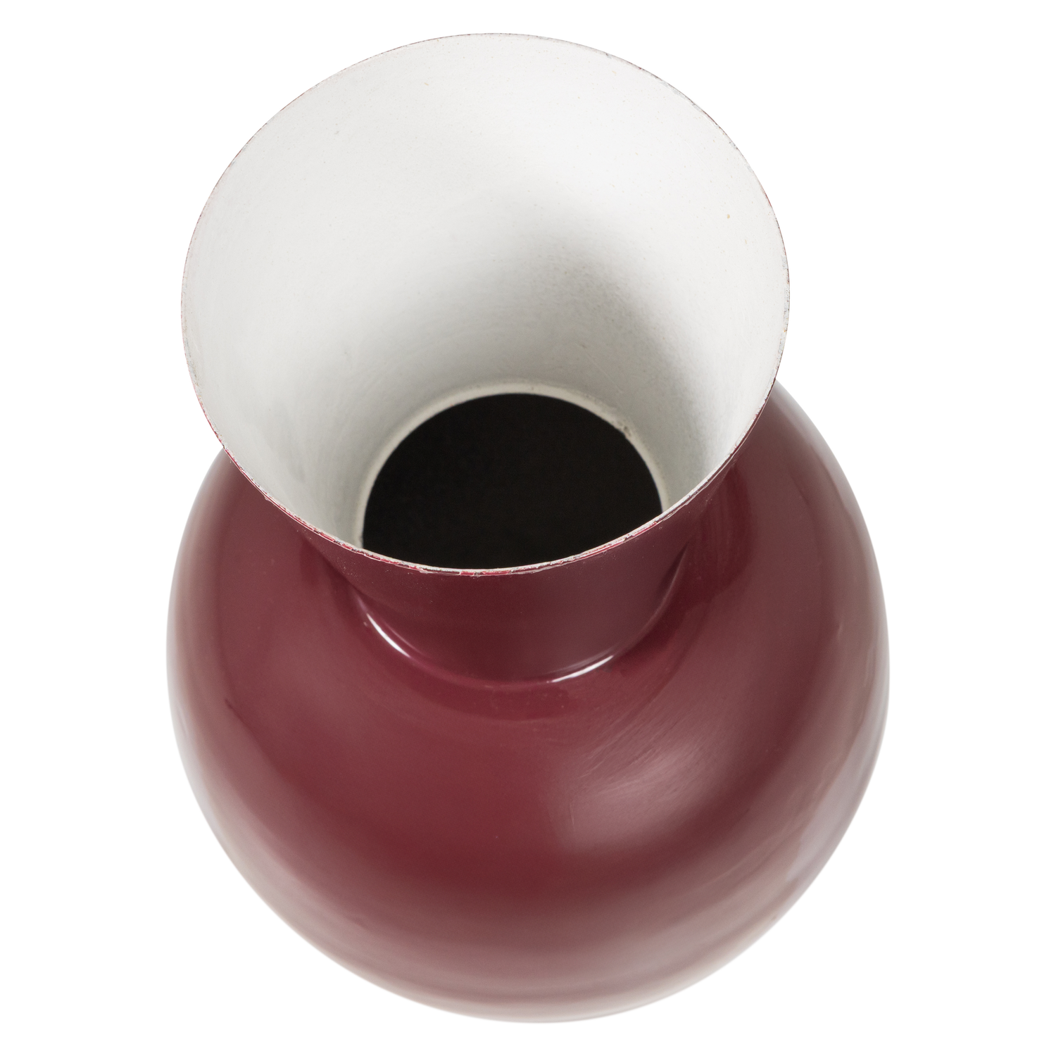 AURI Vase in Wine Red