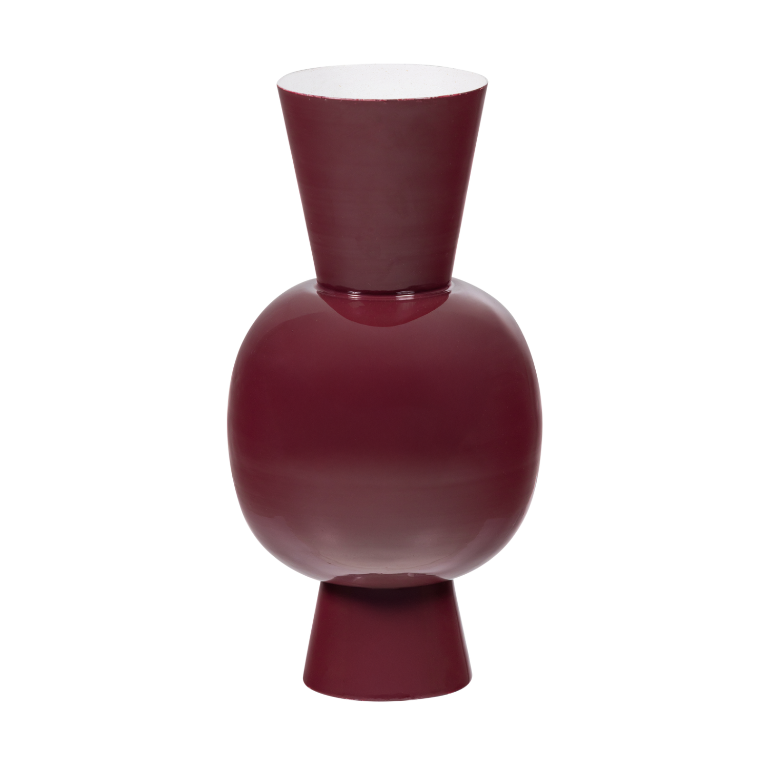 AURI Vase in Wine Red