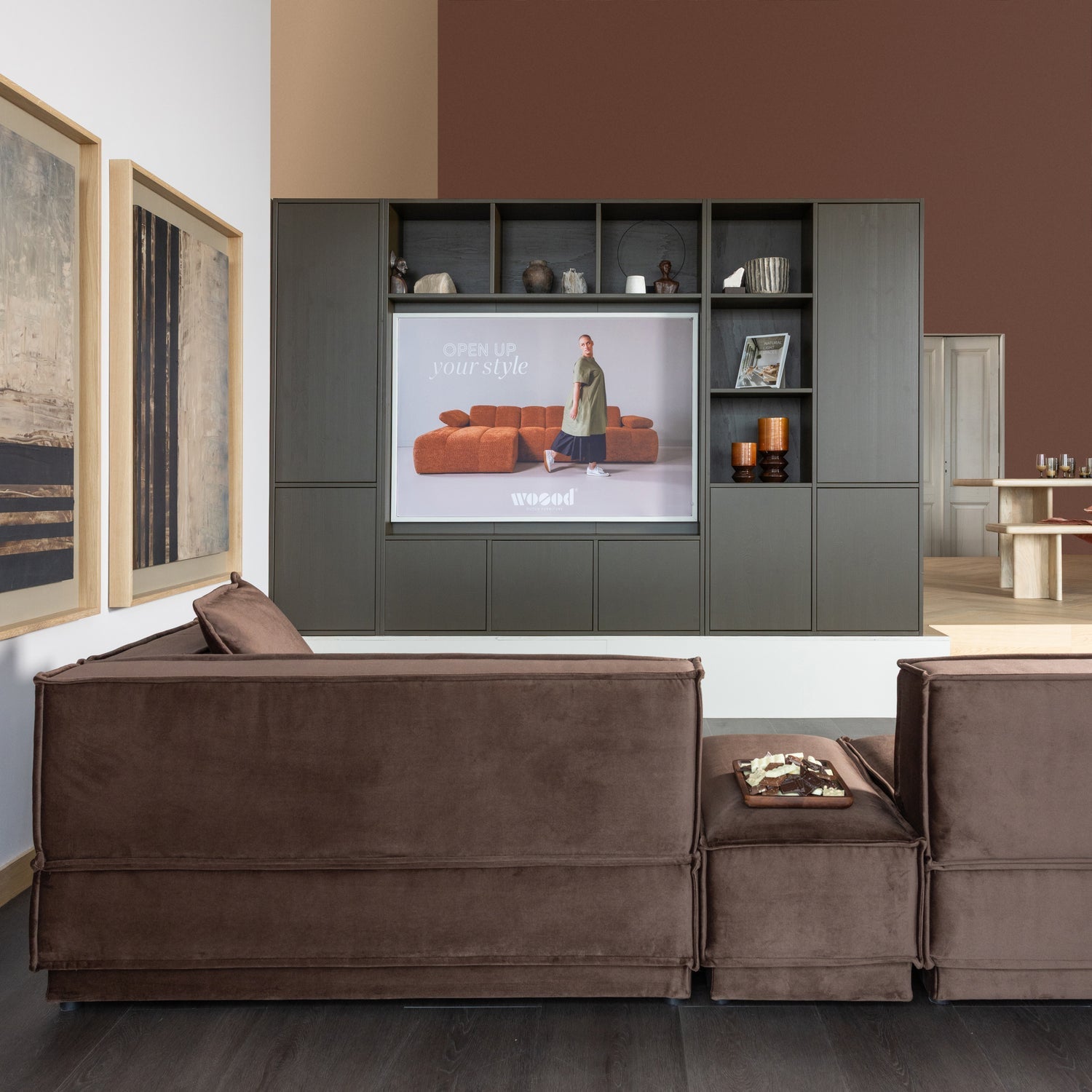 Kerzenhalter KIVA braun