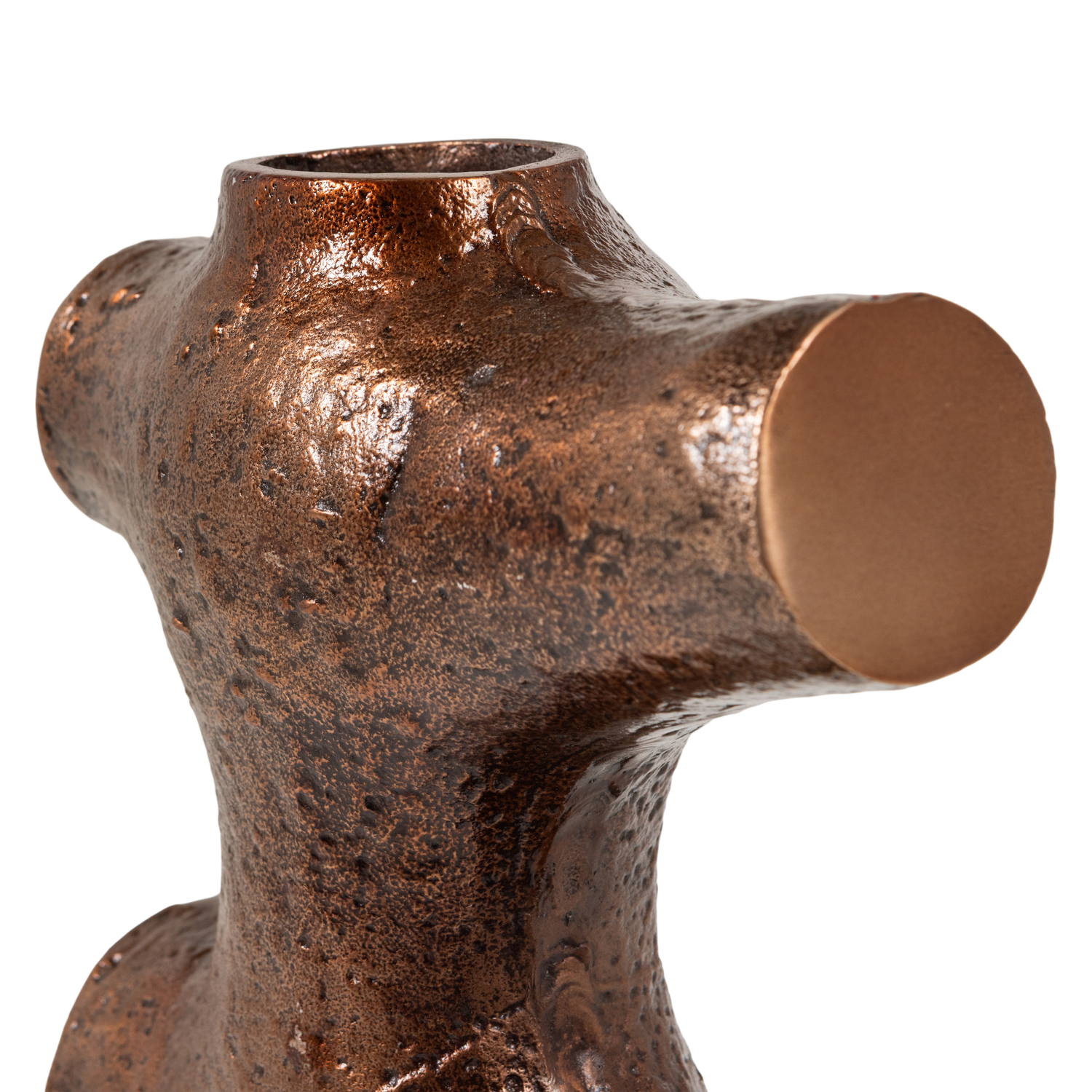 Vase ORIN braunes Aluminium