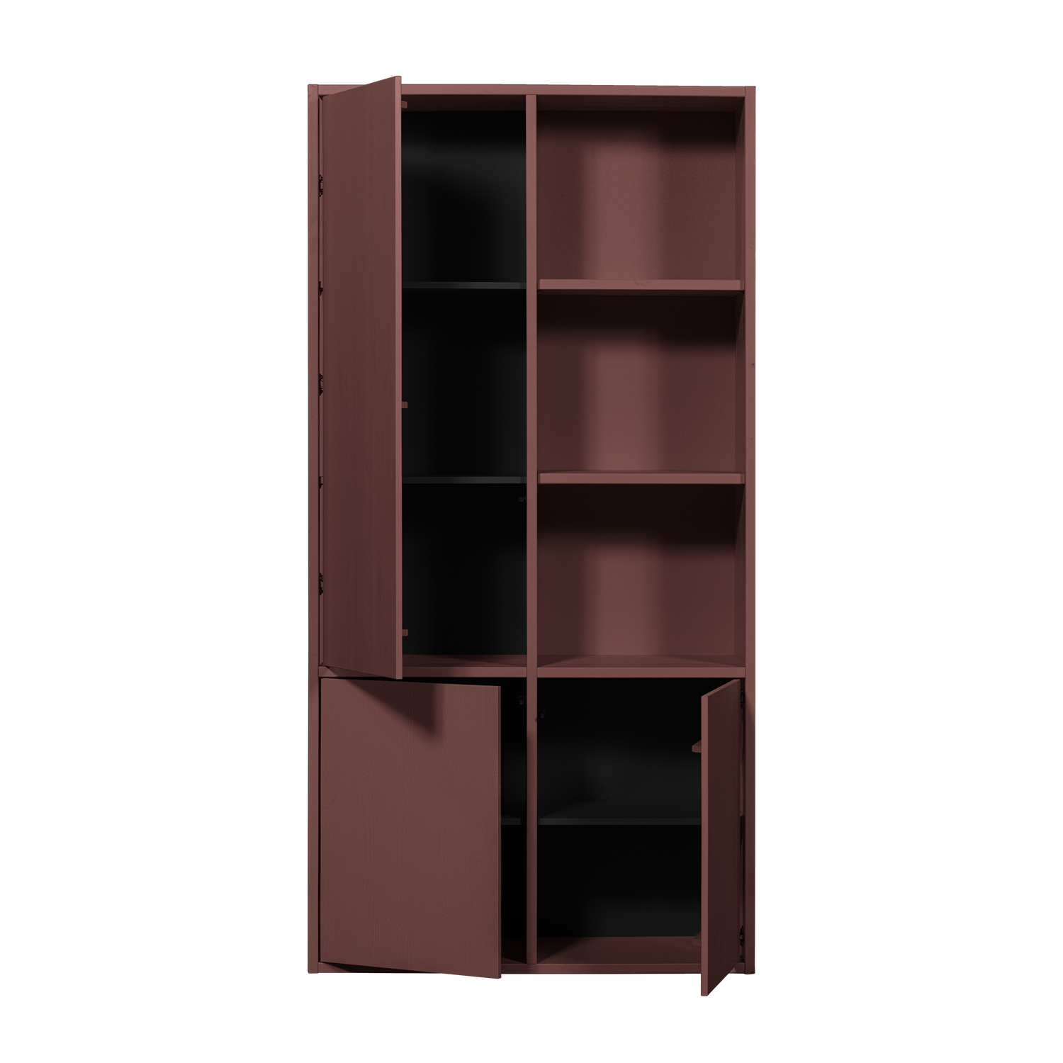 MEREL Burgundy Cabinet Shelf