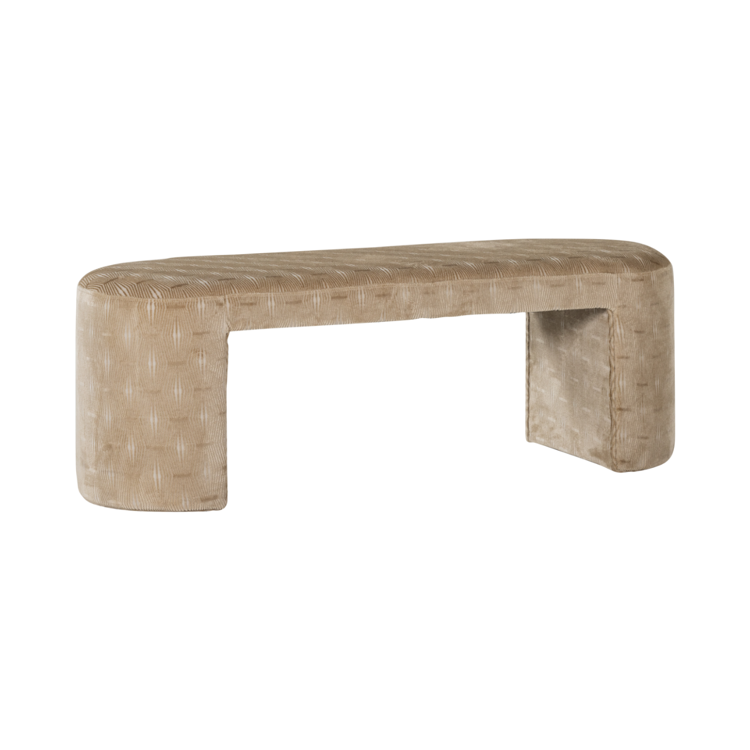 JACOB Bench Beige Striped