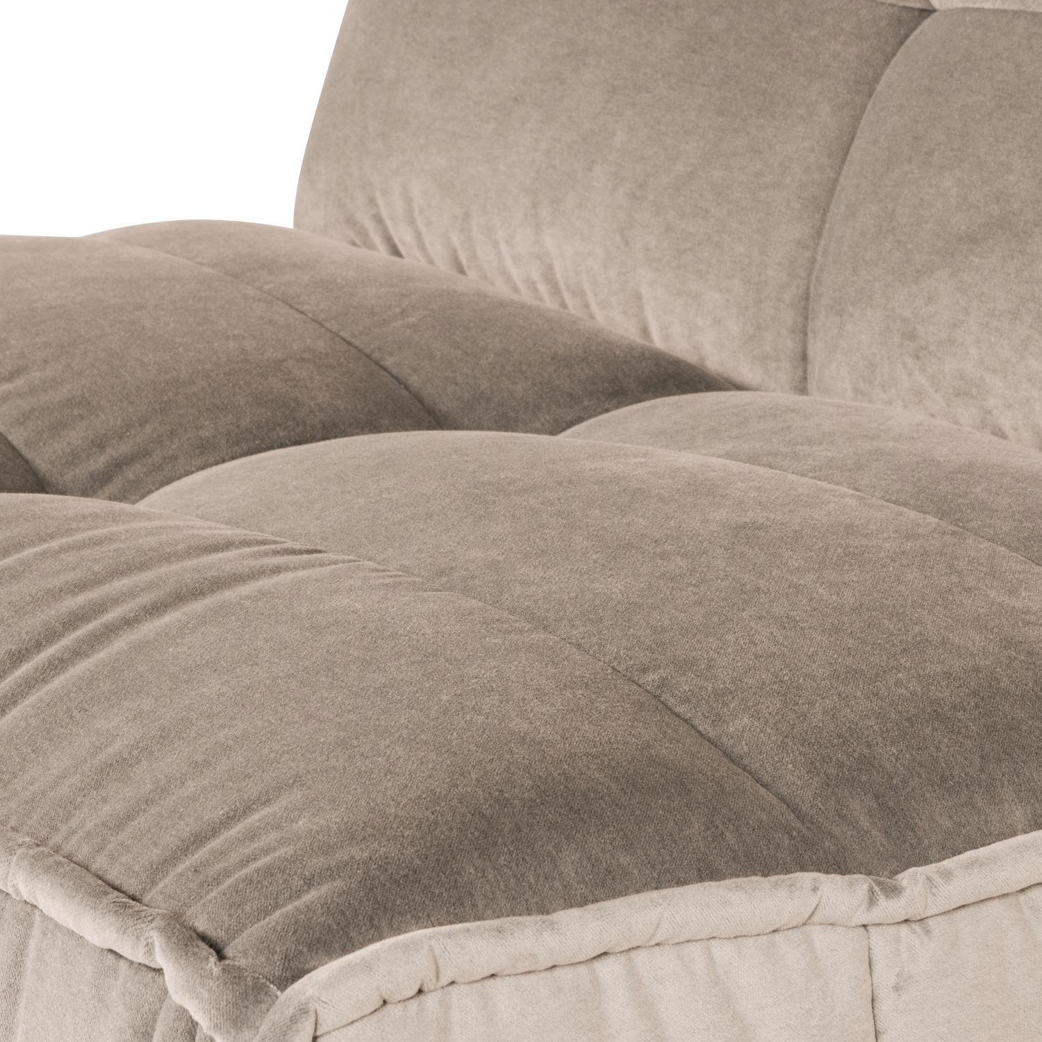 Sessel / Samtmodul CLUSTER beige