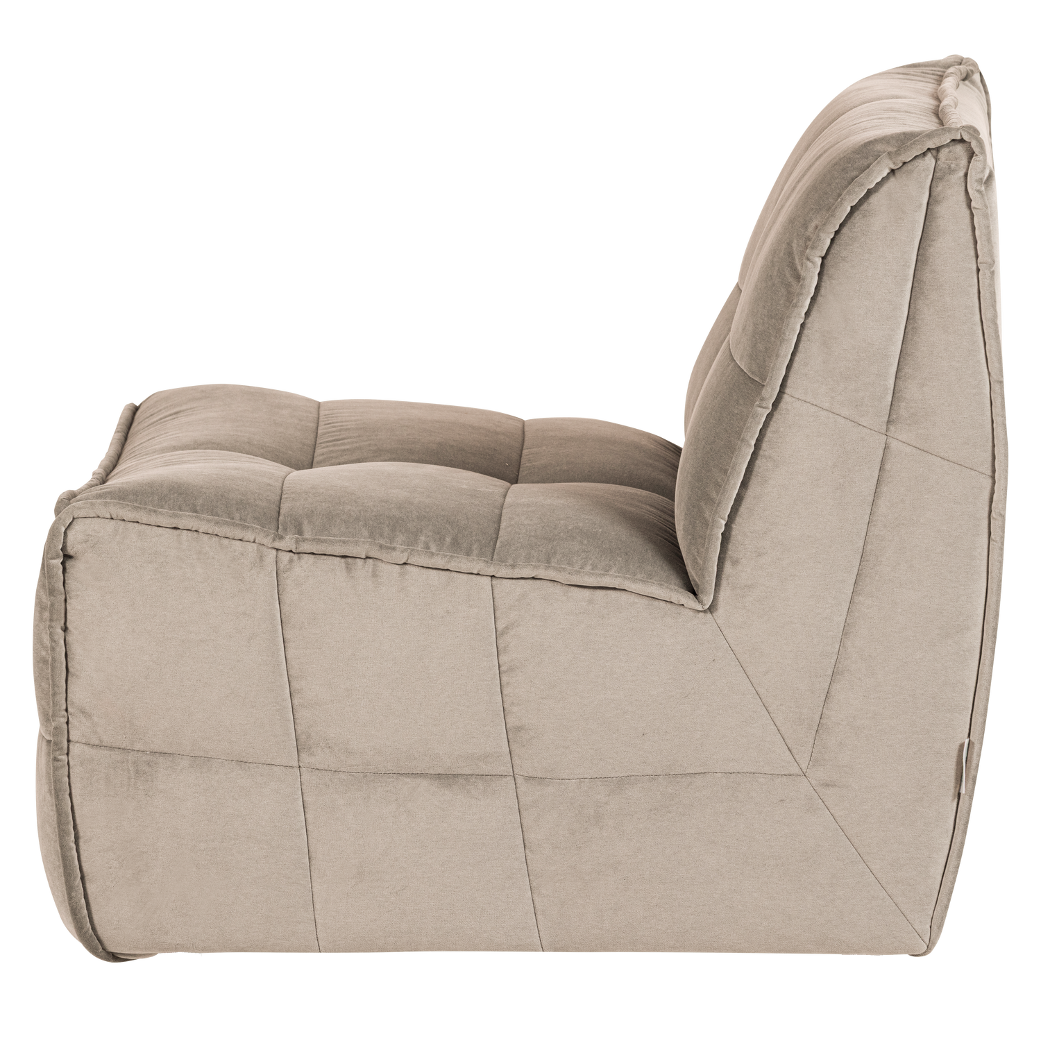 Sessel / Samtmodul CLUSTER beige