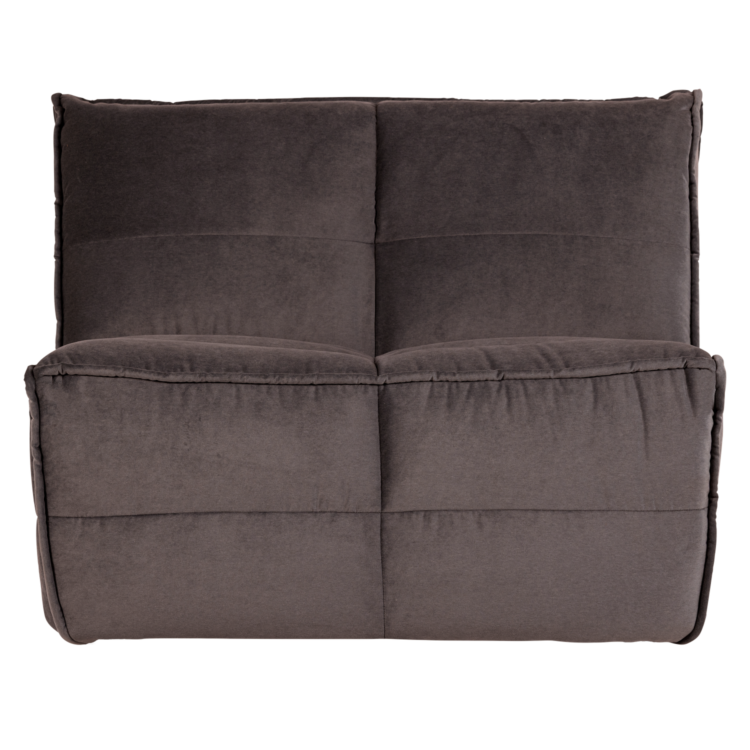 Velvet Armchair / CLUSTER Module in Chocolate