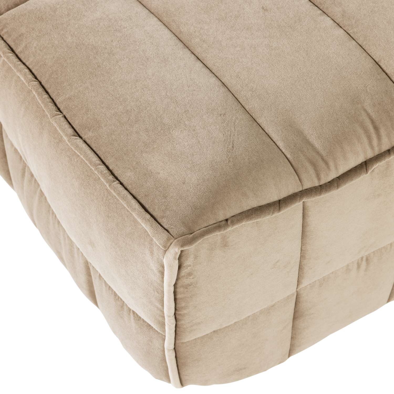 Samtpouf CLUSTER sandfarben