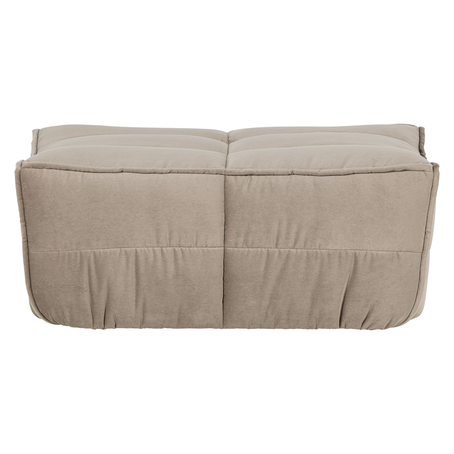 Puff aus Samt CLUSTER beige