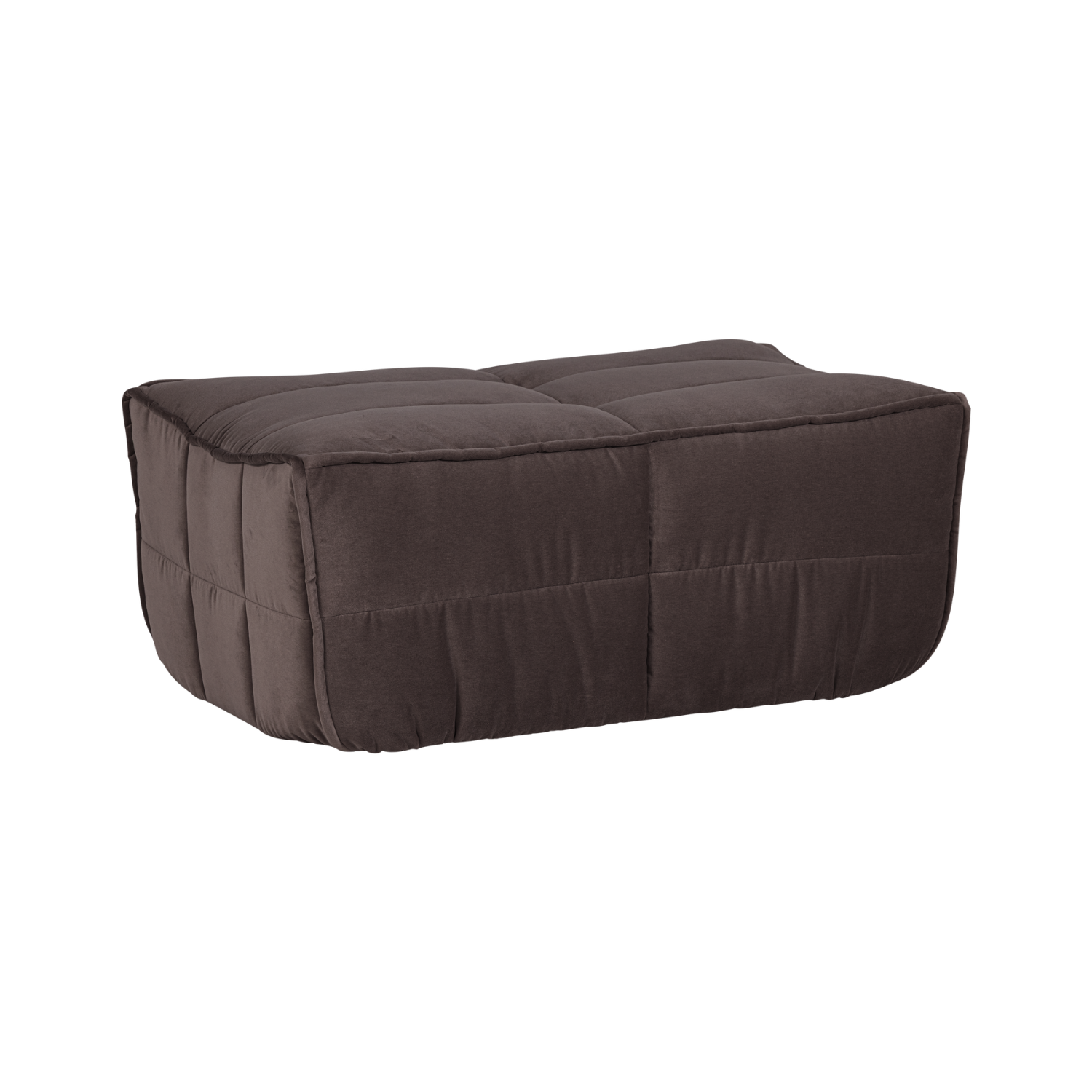 Samtpouf CLUSTER schokoladenbraun