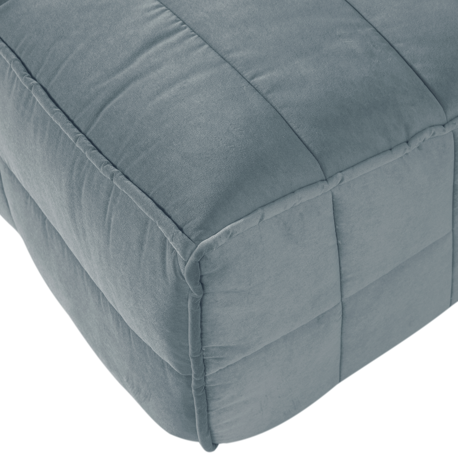 Sofa aus Samt CLUSTER BENCH - Modul für 3 Personen in Türkis