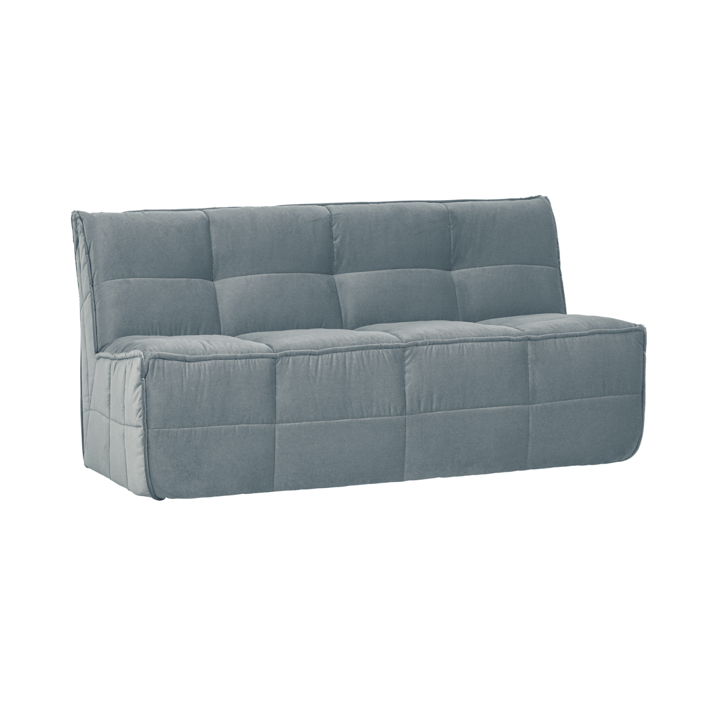 Sofa aus Samt CLUSTER BENCH - Modul für 3 Personen in Türkis