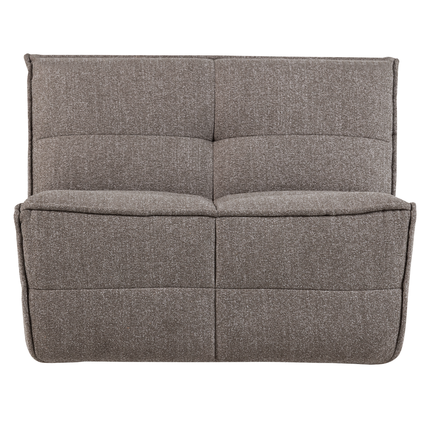 Sessel / Modul CLUSTER grau-braun Bouclé