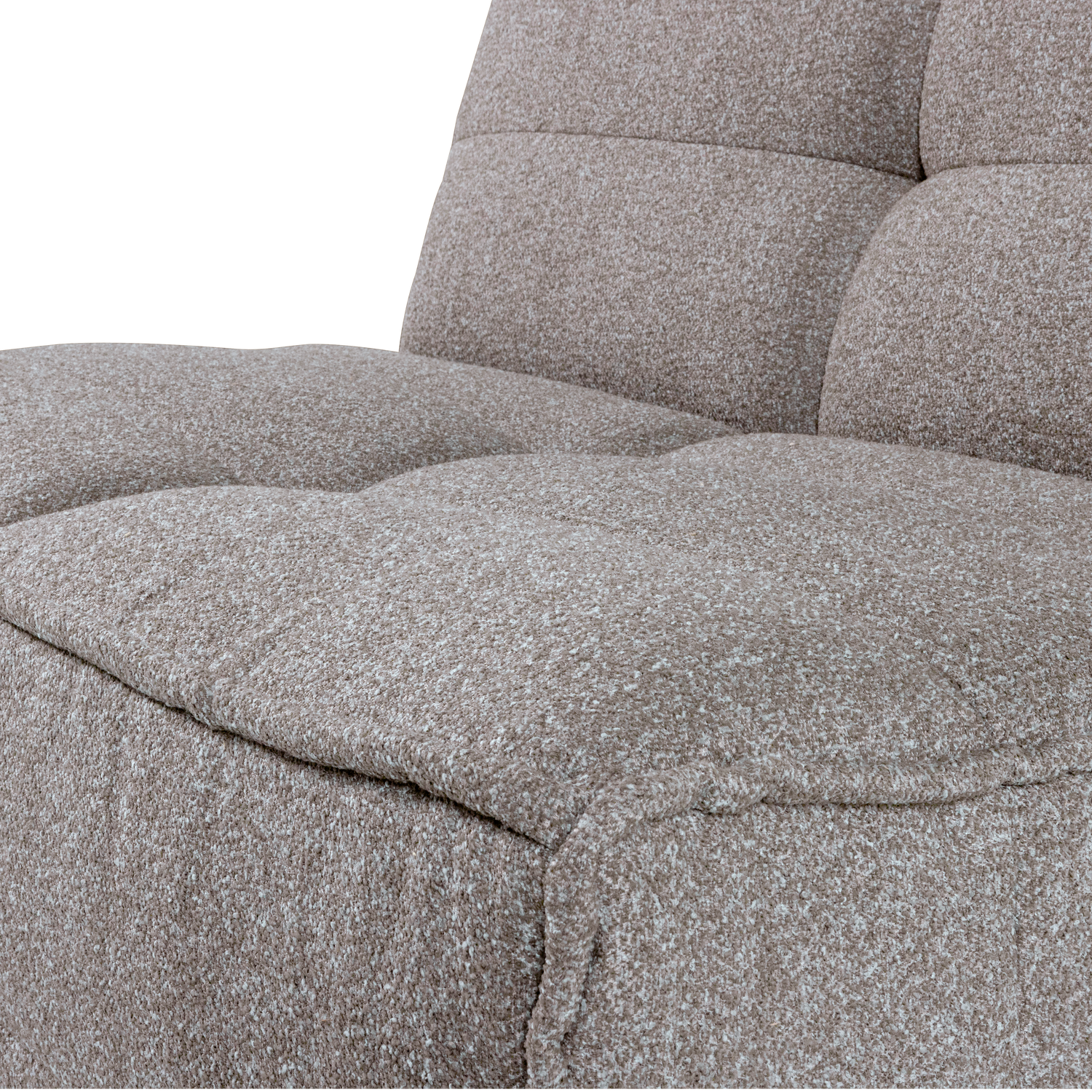Sessel / Modul CLUSTER graues Bouclé
