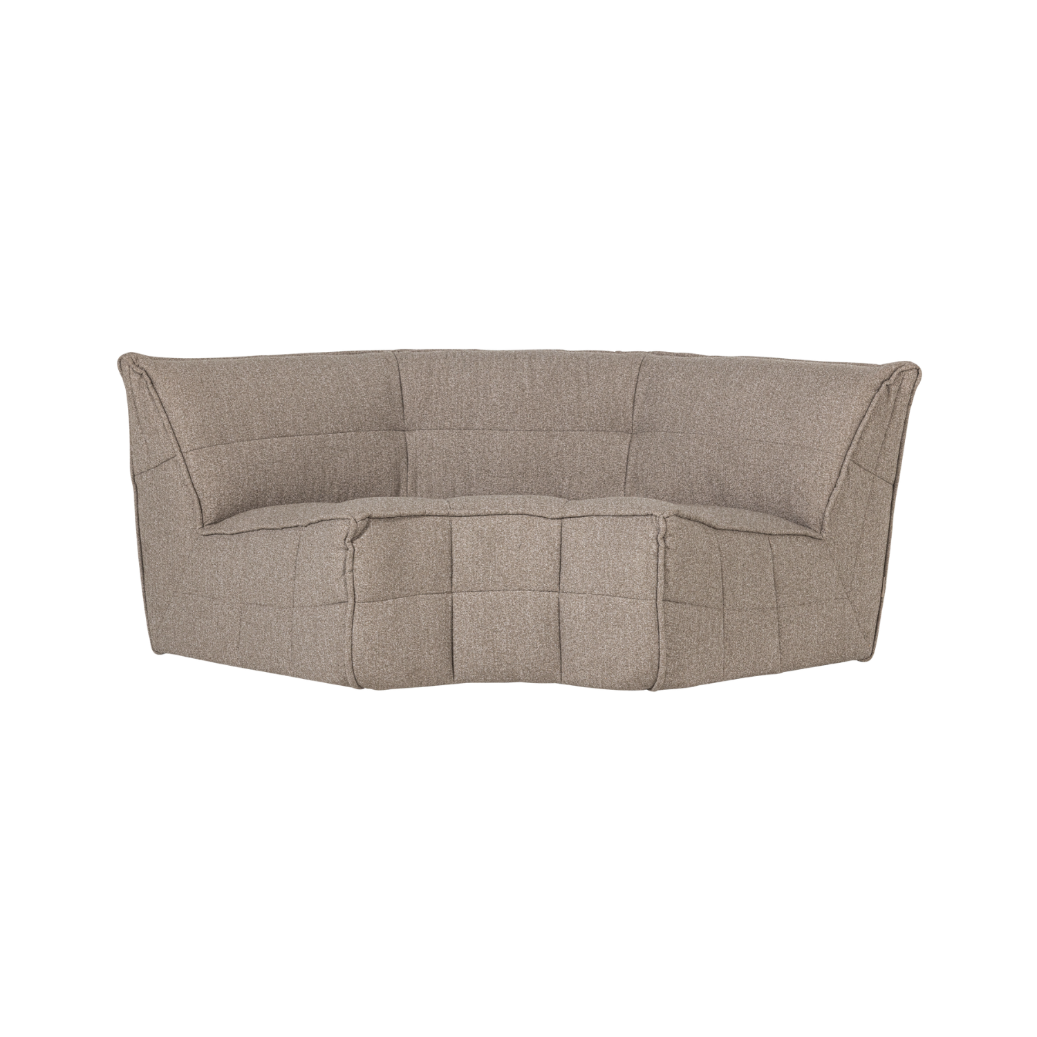 Sofa CLUSTER - Eckmodul beige Bouclé