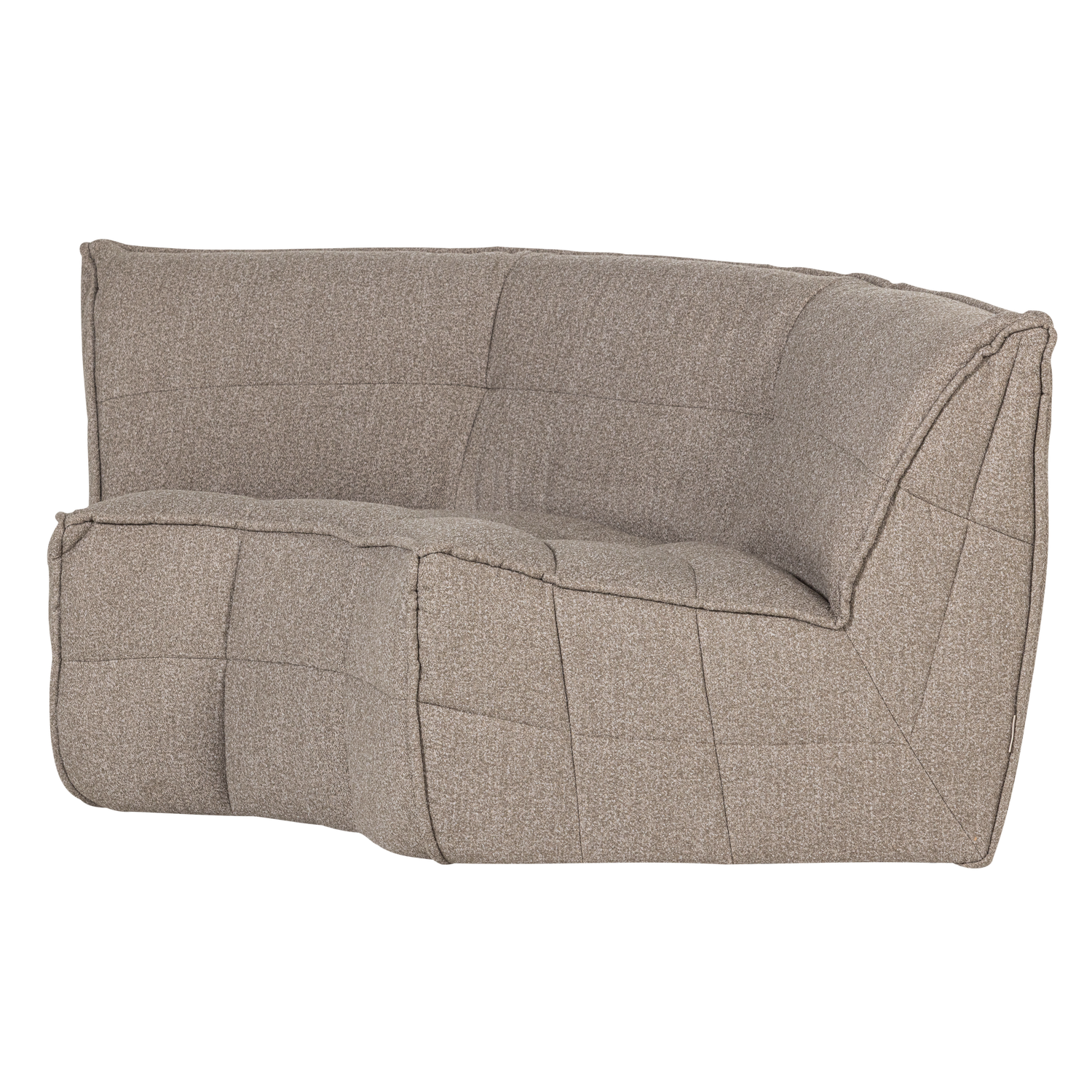 Sofa CLUSTER - Eckmodul beige Bouclé