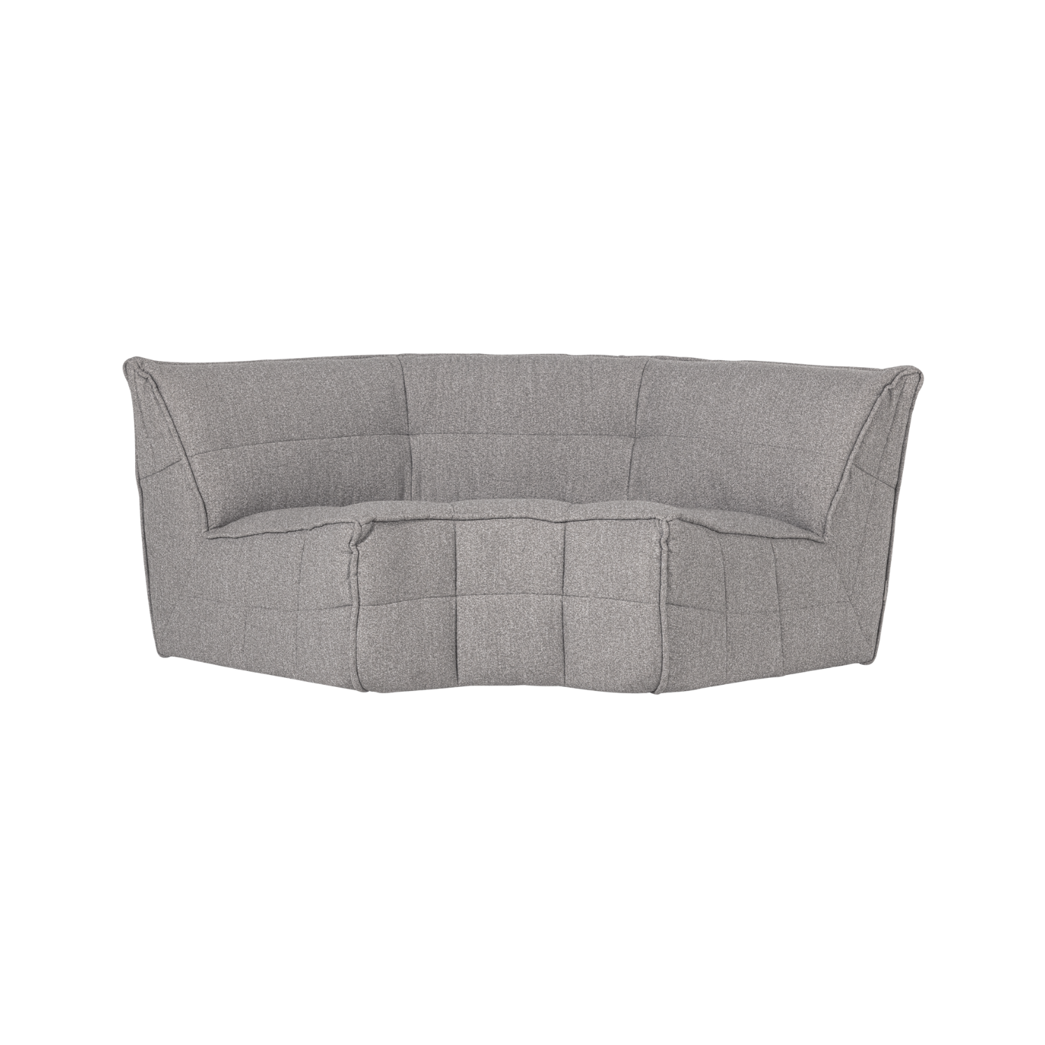 Sofa CLUSTER - graues Bouclé-Eckmodul
