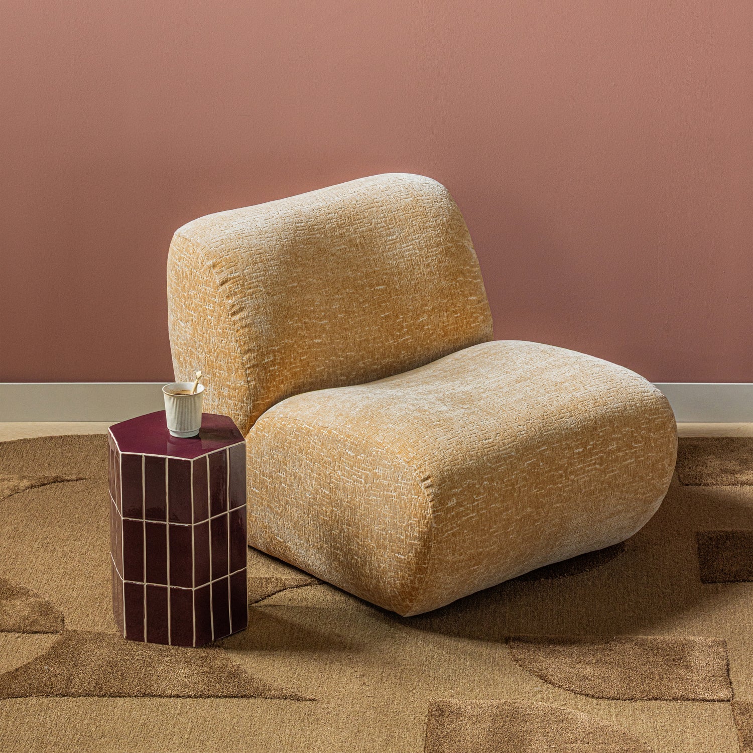 NOMU Armchair in Mustard Yellow