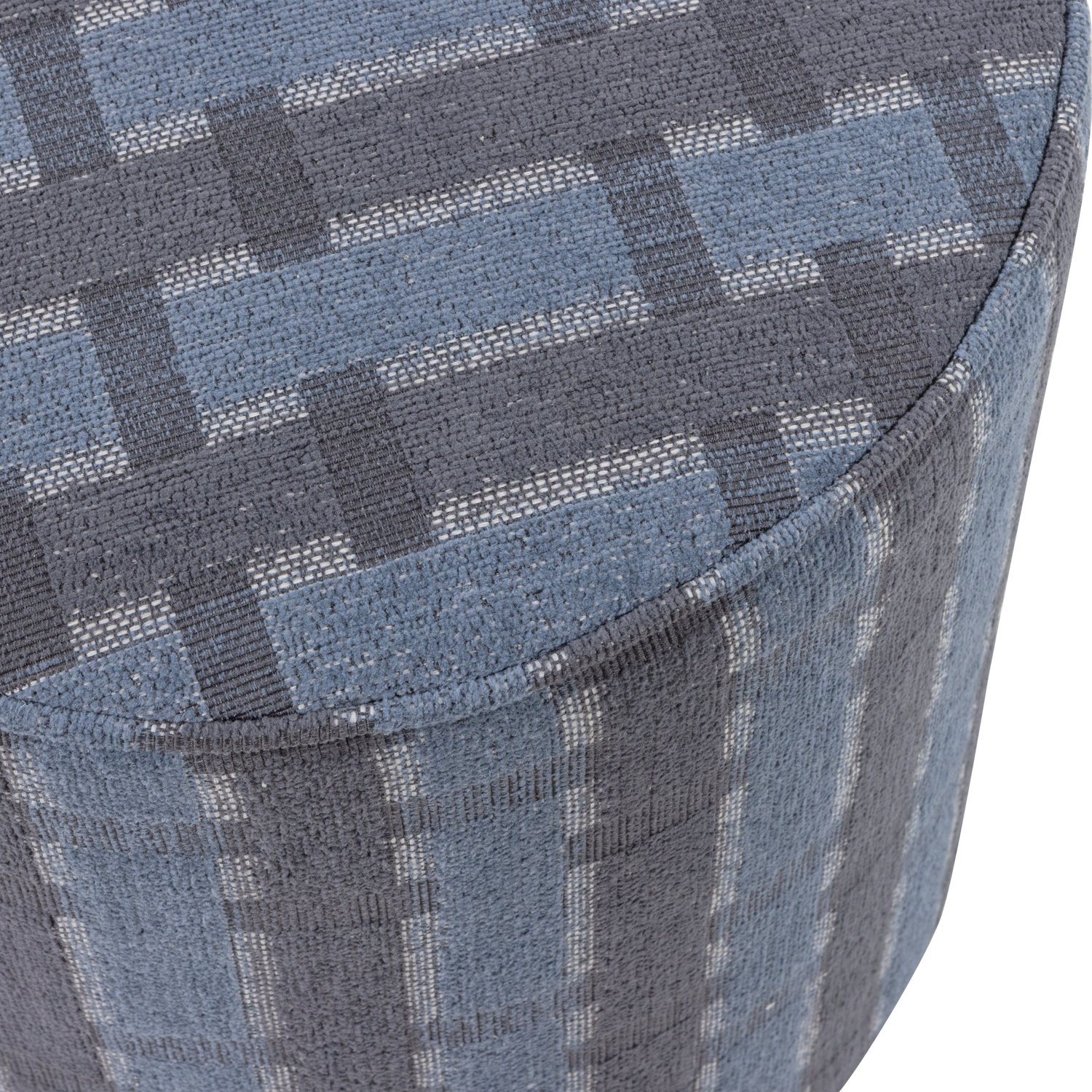 Puff SARLI grau mit Blau