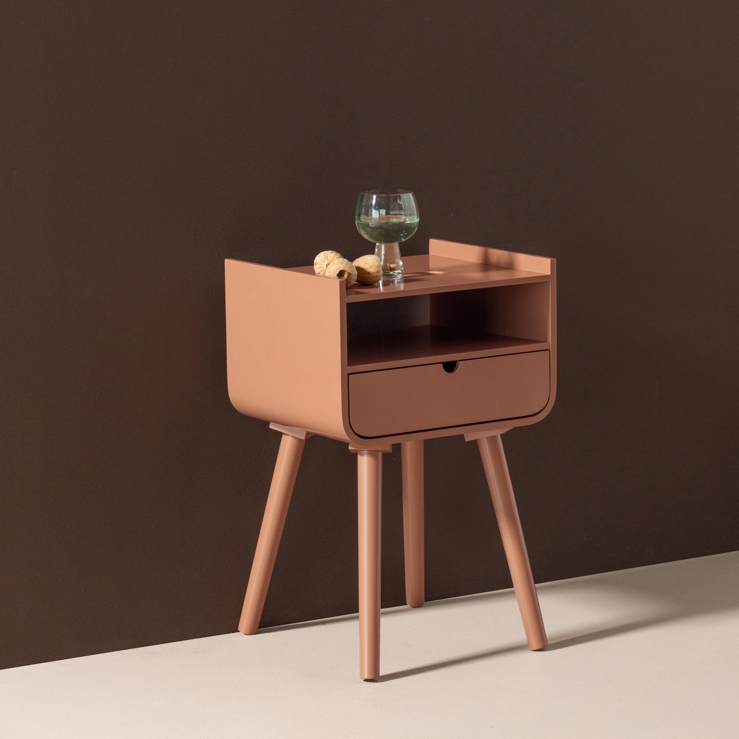 NILS Nightstand Dirty Pink