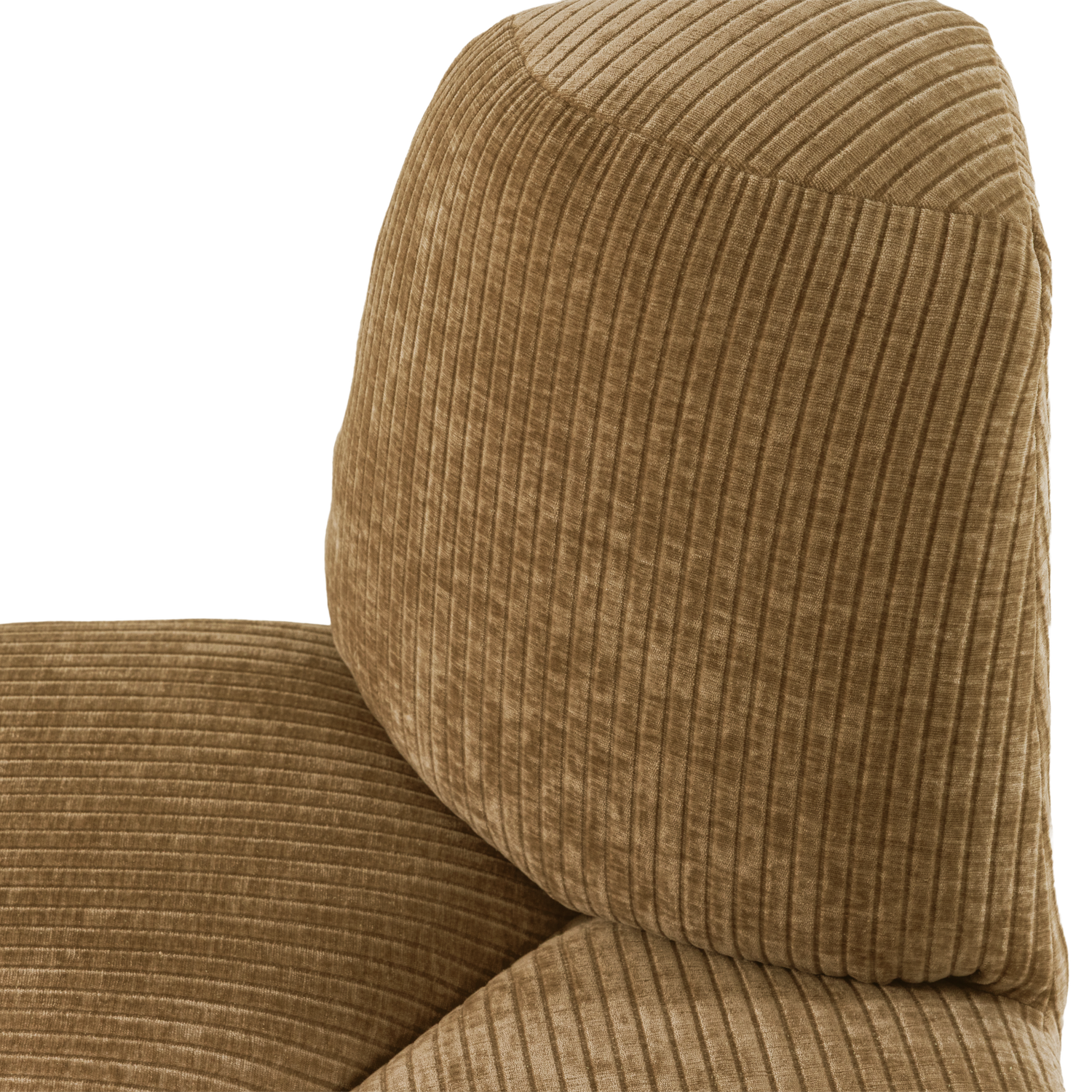 MOJO Modular Sofa - Rounded Corner Element in Honey Corduroy